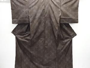 麻の葉模様織出し本場泥大島紬着物（7マルキ）